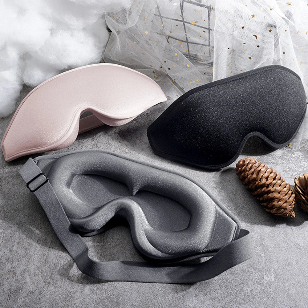 DreamEase – Luxe 3D Memory Foam Sleep Mask for Ultimate Darkness and Comfort