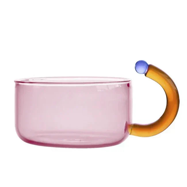 LumiServe Colorful Glass Tea Set – Stylish Design for a Unique Table Experience