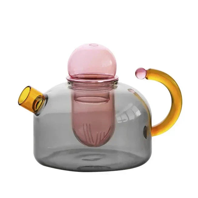 LumiServe Colorful Glass Tea Set – Stylish Design for a Unique Table Experience