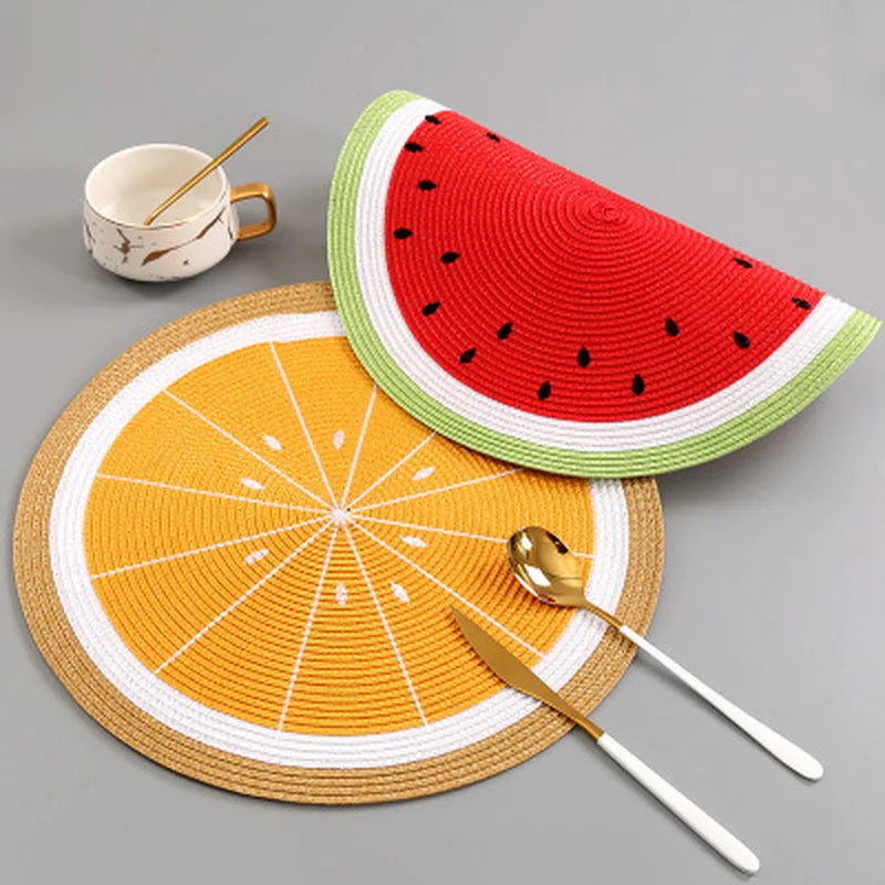 Fruitéa Luxe Placemats – Colorful Table Protection for a Sunny Atmosphere Table