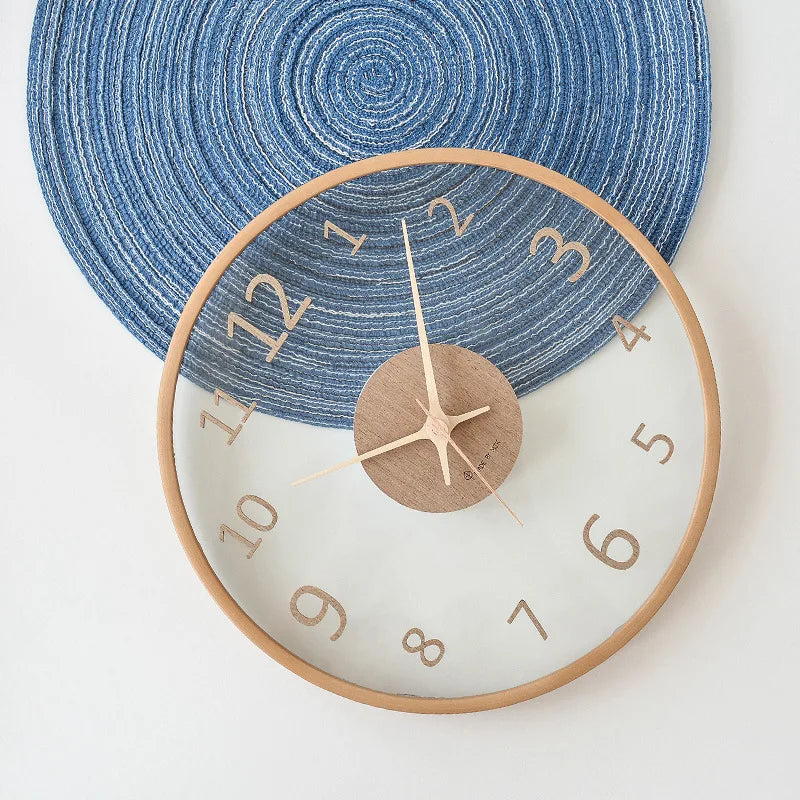 ClearTime – Minimalist Glass Wall Clock with Modern Look