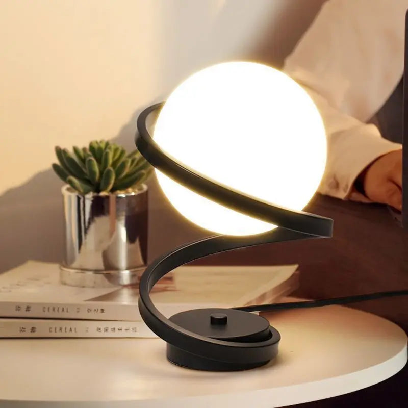 SpiralGlow – Table lamp with Elegant Spiral Design