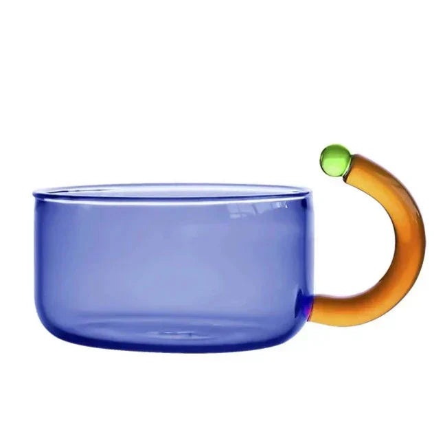 LumiServe Colorful Glass Tea Set – Stylish Design for a Unique Table Experience