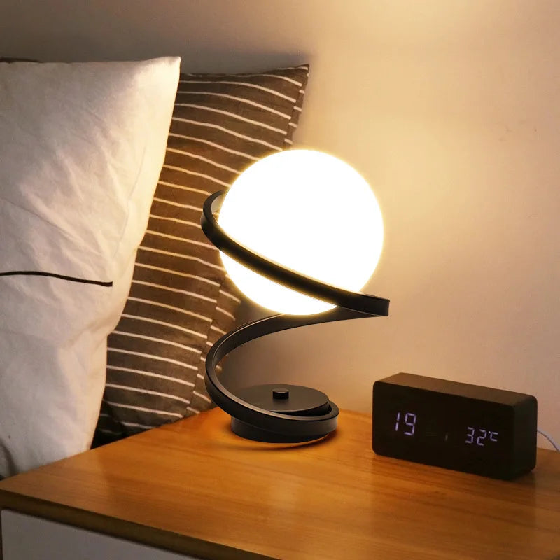 SpiralGlow – Table lamp with Elegant Spiral Design