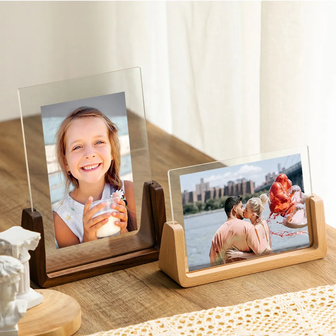 LumiOak Elegant Walnut Photo Frame – Timeless Luxury for Your Most Beautiful Memories