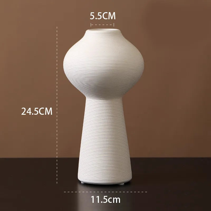 NordicForm – Scandinavian Minimalist Ceramic Vase with Timeless Elegance