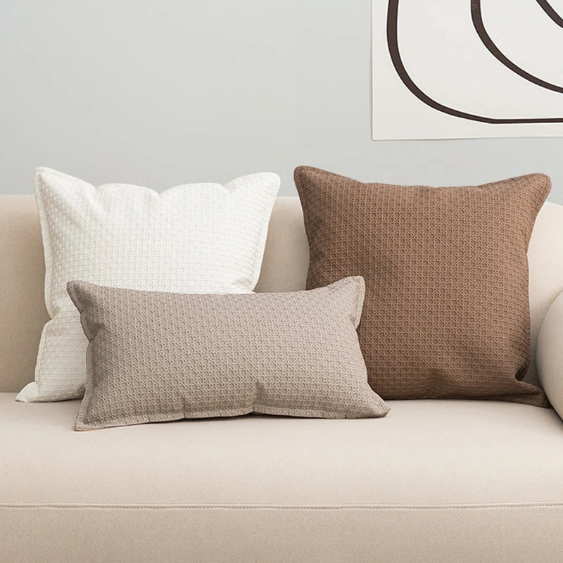LuxeVibes – Faux Leather Kussenhoes in Luxe Design voor Elegante Woonkamers
