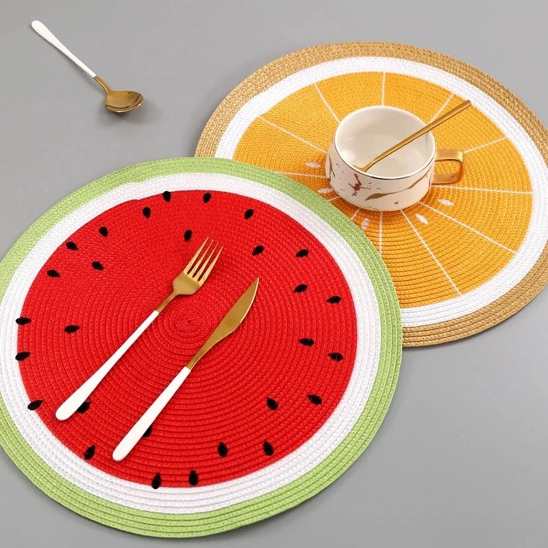 Fruitéa Luxe Placemats – Colorful Table Protection for a Sunny Atmosphere Table