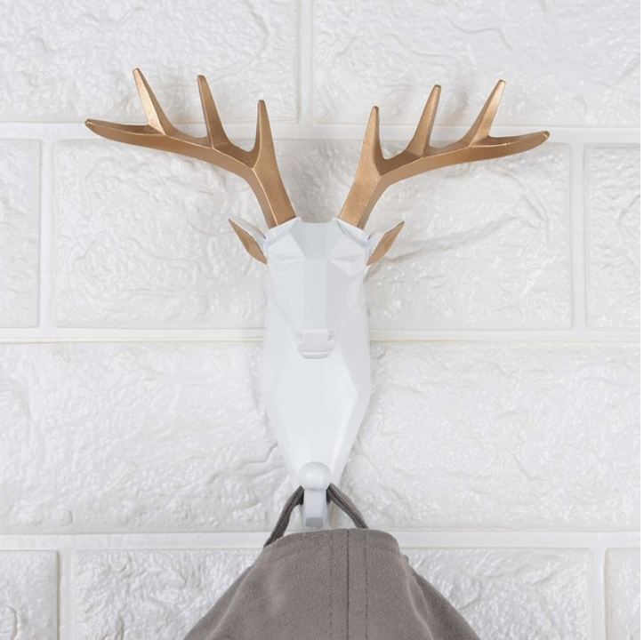 FormaLuxe – Stylish Animal Wall Hooks with Geometric Design for Unique Interiors