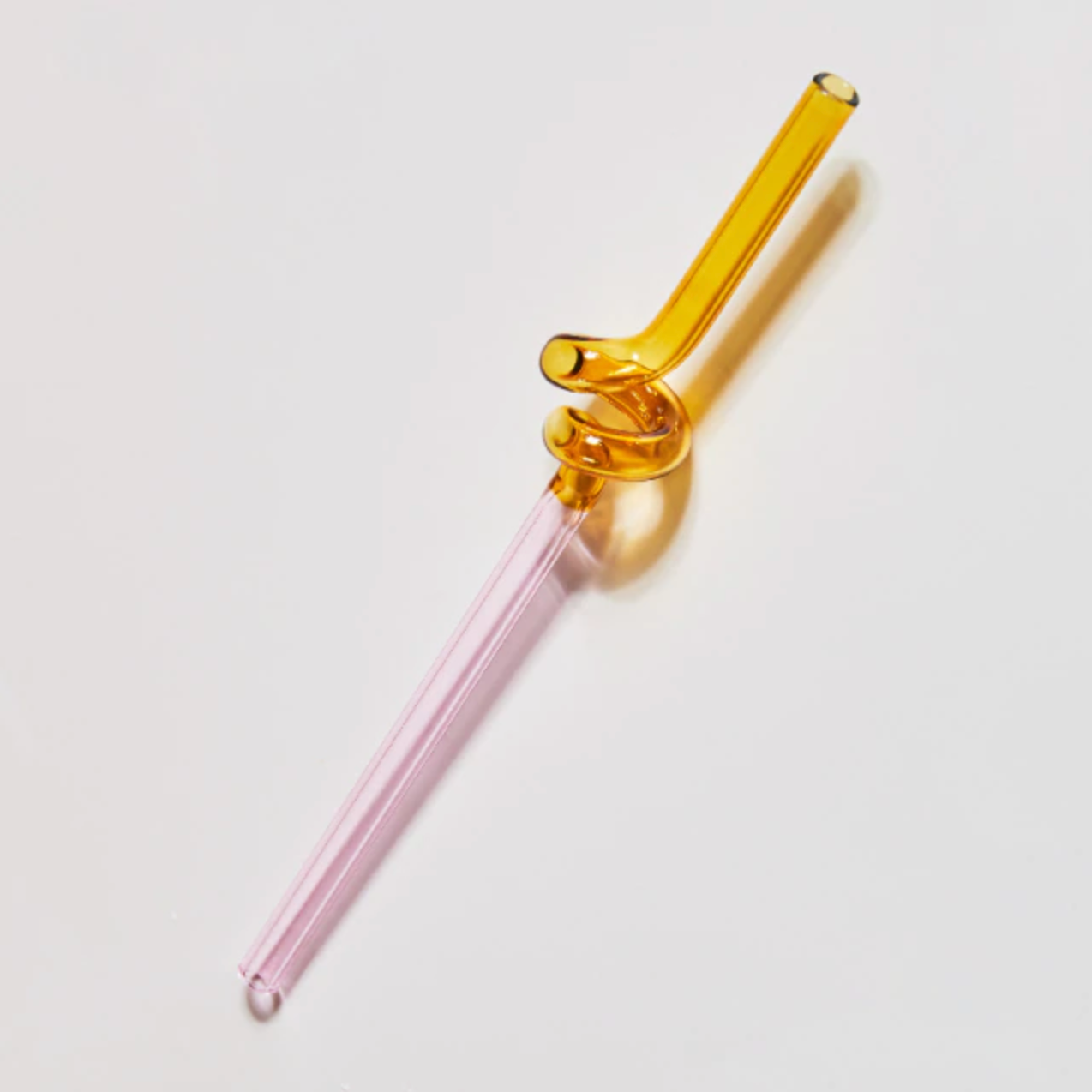 TwistSip – Speelse Gekleurde Glazen Rietjes met Elegant Gedraaid Design