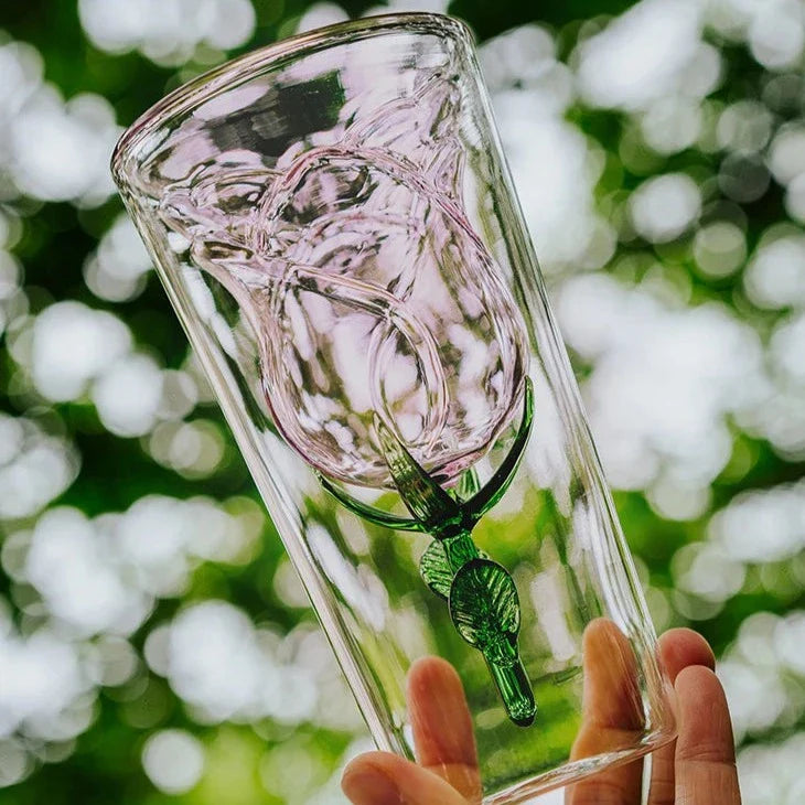 Rosélune Elegant Handgeblazen Glas – Voor een Stijlvolle Tafelpresentatie