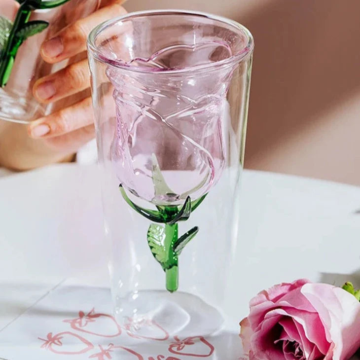 Rosélune Elegant Handgeblazen Glas – Voor een Stijlvolle Tafelpresentatie