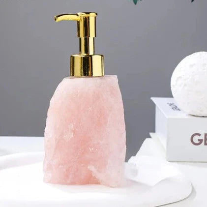 Crystaluxe – Luxe Handgemaakte Zeepdispenser met Natuurlijke Elegantie