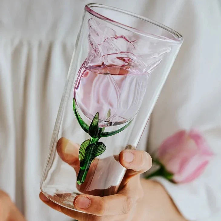 Rosélune Elegant Handgeblazen Glas – Voor een Stijlvolle Tafelpresentatie