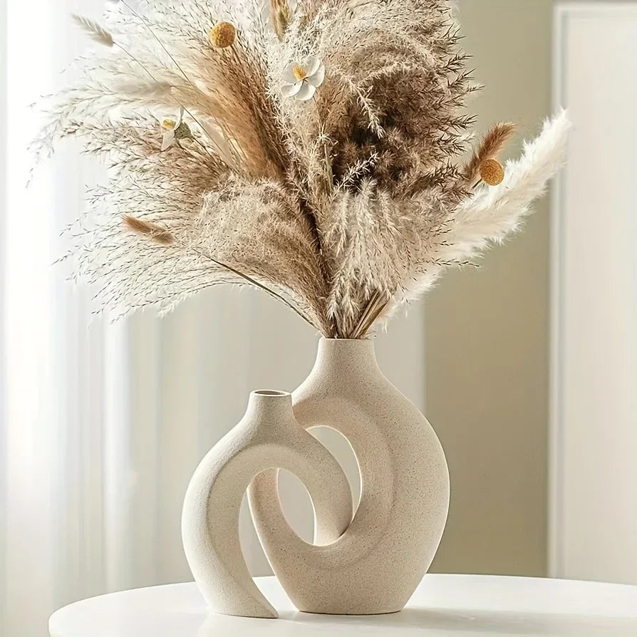 VaseCharm – Modern Ceramic Vase Set with Elegant Boho Style