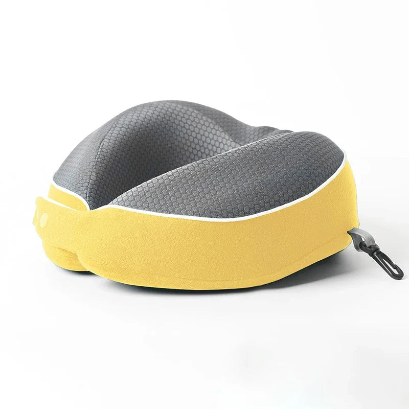 AeroSleep – Ergonomic Memory Foam Travel Pillow with 360° Neck Support