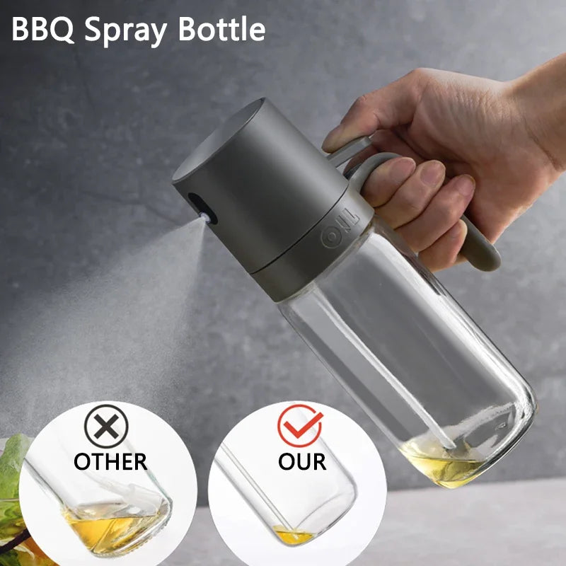 GourmetSpray – Elegant 250ml Borosilicate Glass Oil Spray Bottle for Healthy Cooking