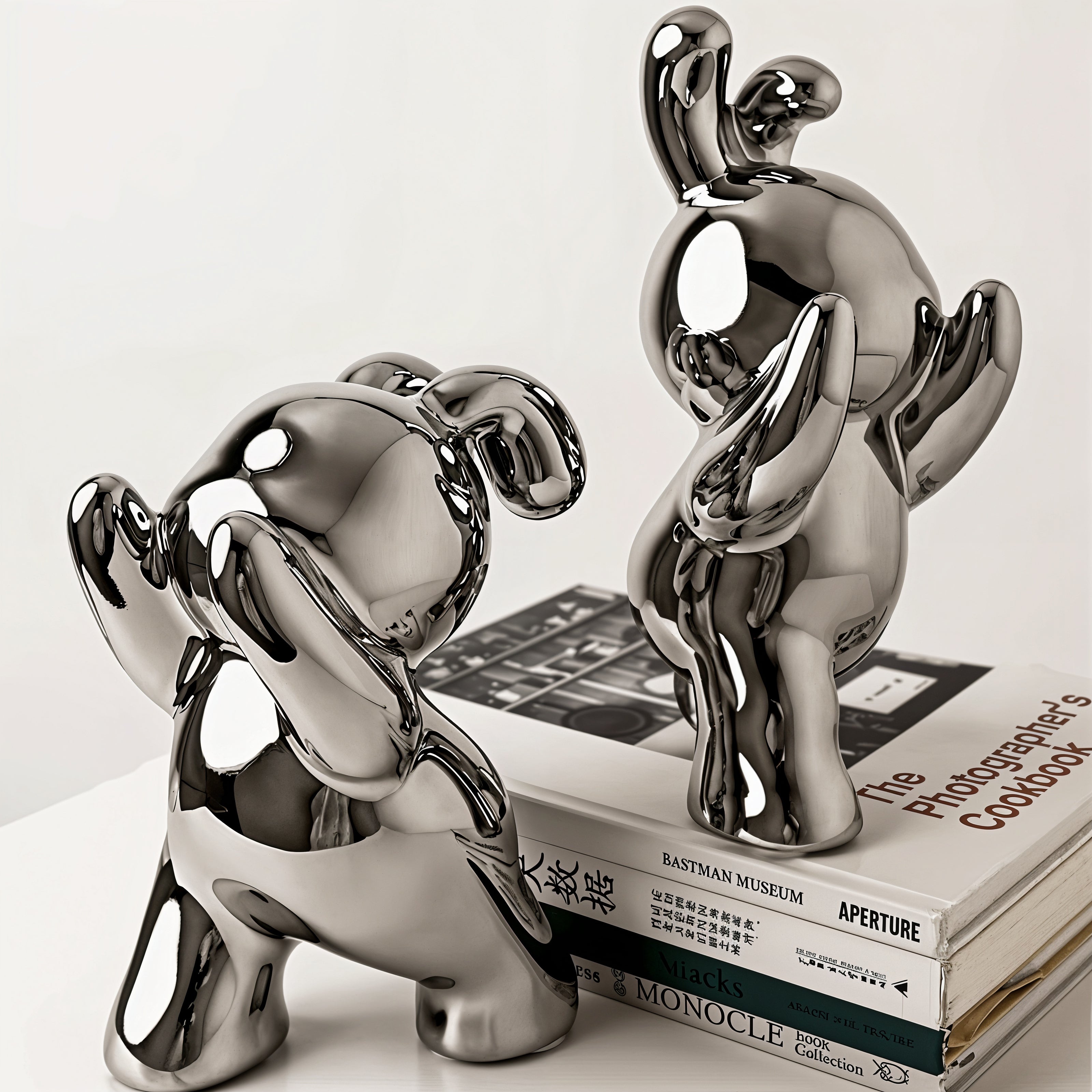 ArtBunny – Modern Rabbit Bookends with Stylish Finish