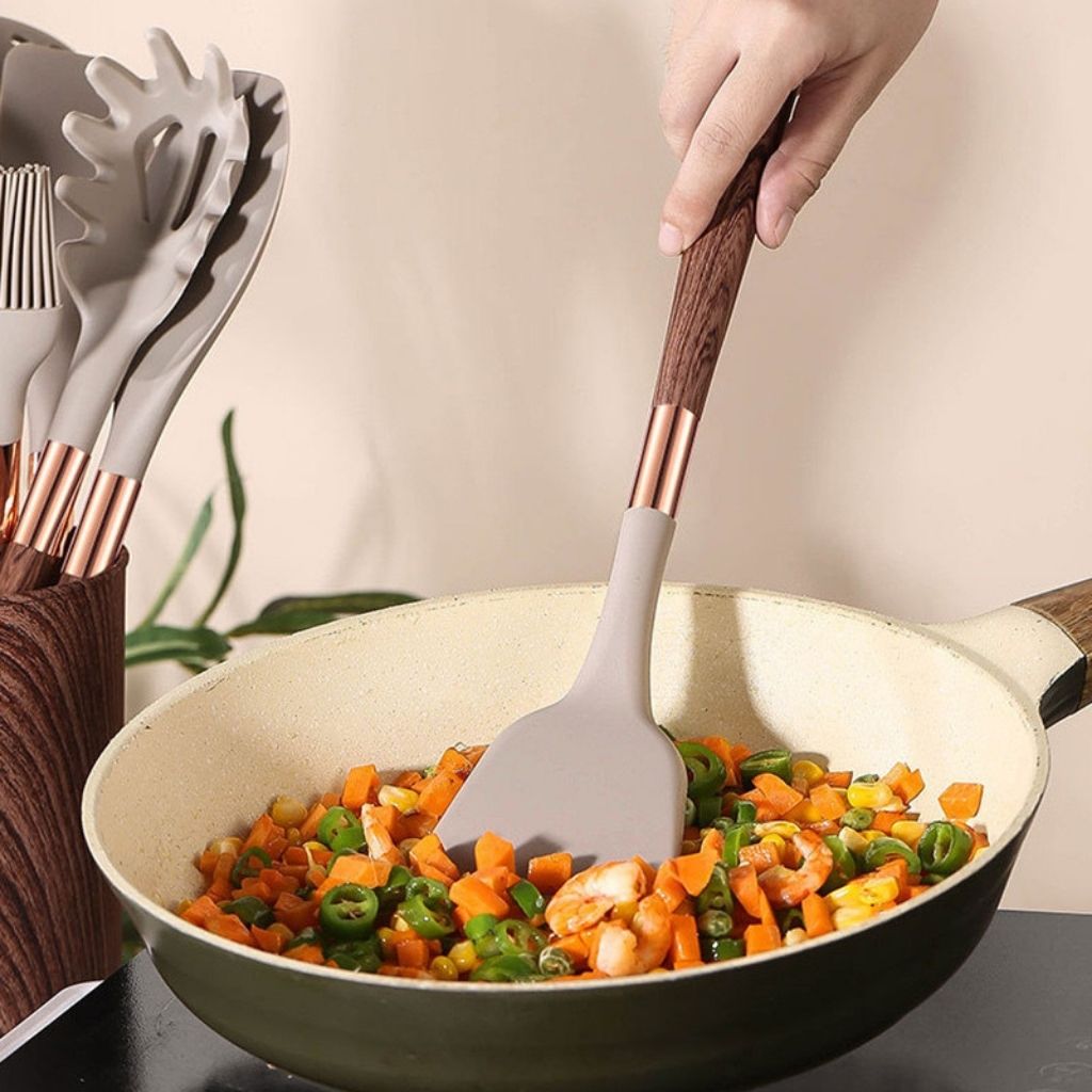 Auréno Luxe Silicone Kitchen Set – 11-piece Set for a Stylish & Functional Kitchen