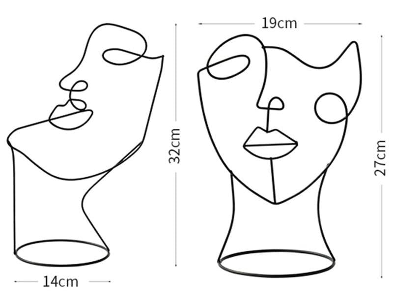 ArteLinea – Elegant Metal Wall Decoration with Abstract Line Art for Stylish Interiors