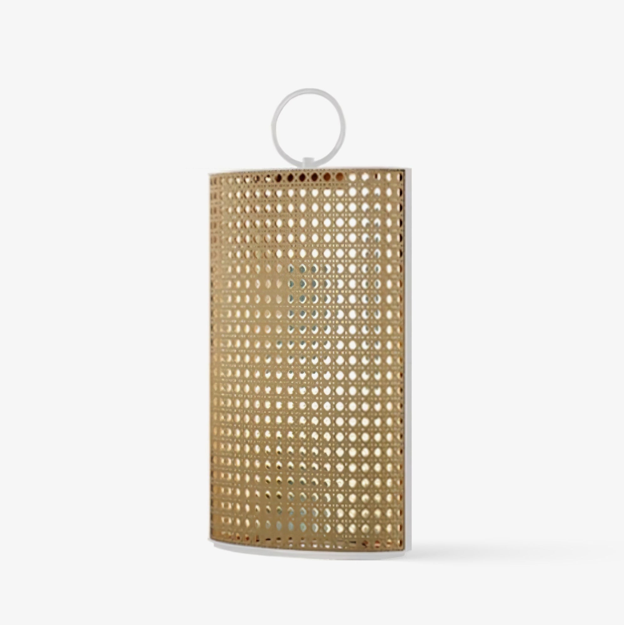 Lanterne Solaire d'Extérieur avec Télécommande et Revêtement en Rotin pour Jardin et Terrasse