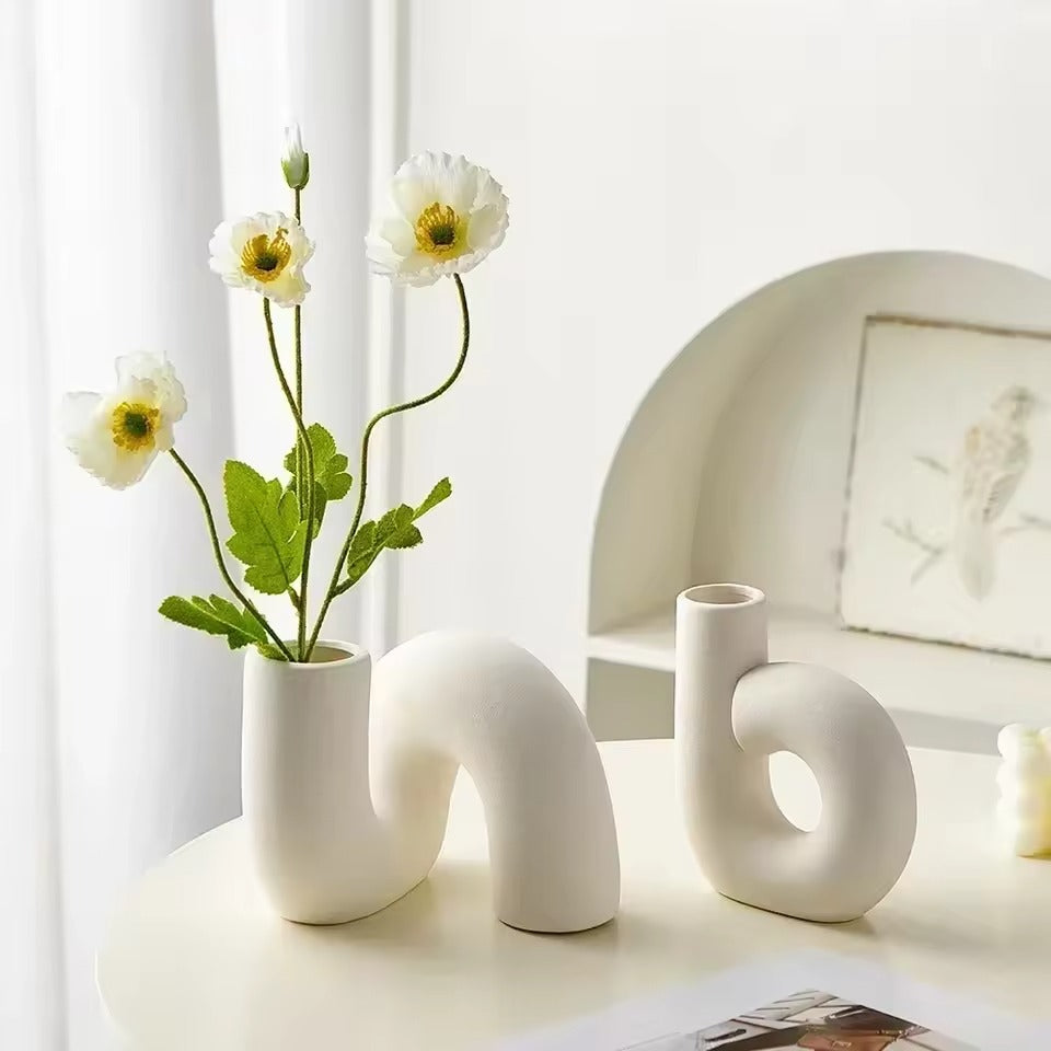 LunaForma Luxe Porcelain Vase – Stylish Eyecatcher for a Modern Interior