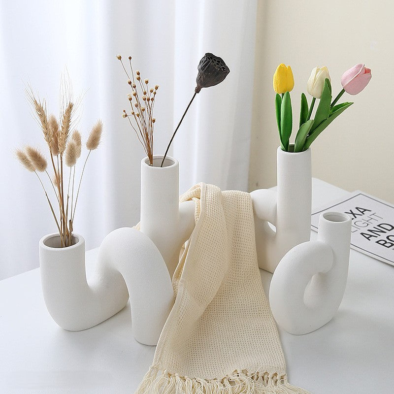 LunaForma Luxe Porcelain Vase – Stylish Eyecatcher for a Modern Interior