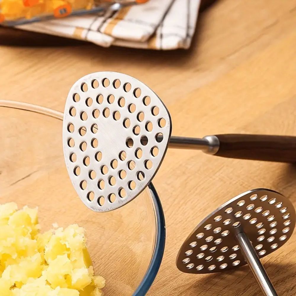 PureMash Elegant Potato Masher – Stainless Steel Design for Effortless Mashing