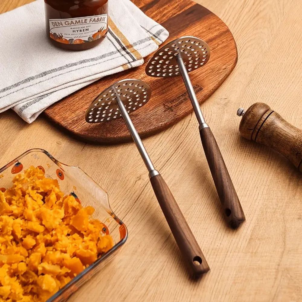 PureMash Elegant Potato Masher – Stainless Steel Design for Effortless Mashing