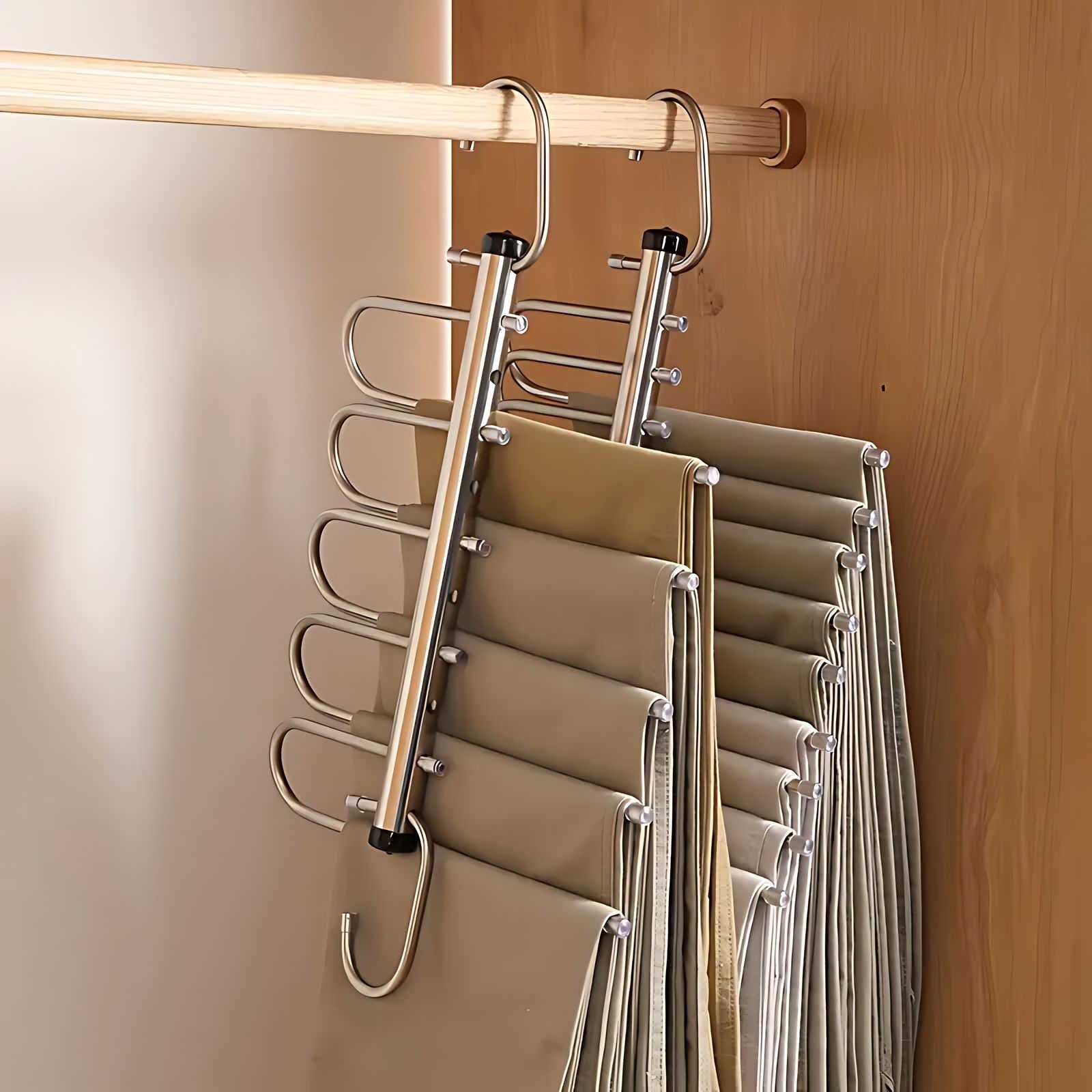 LineaForm Luxe Clothes Hanger Organizer – Stylish Space Saving for an Organized Wardrobe