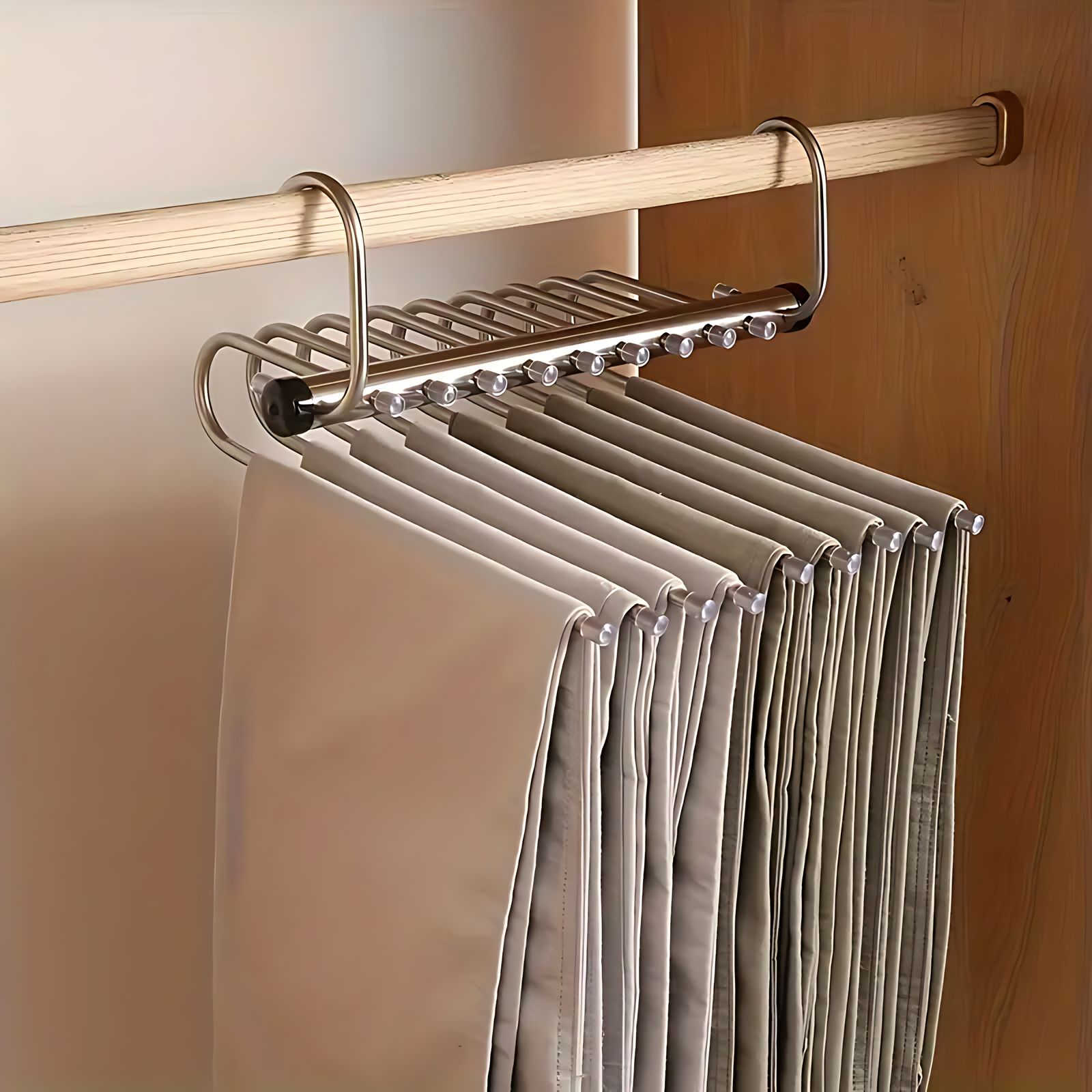 LineaForm Luxe Clothes Hanger Organizer – Stylish Space Saving for an Organized Wardrobe