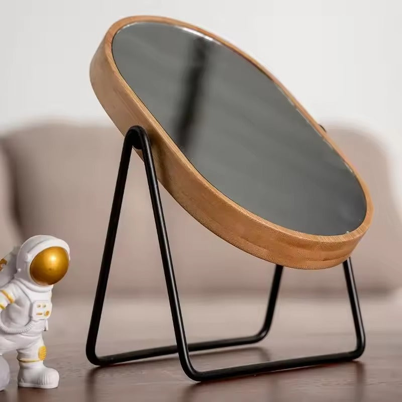 Bambué Luxe Rotating Mirror – Stylish Bamboo Look for a Minimalist Interior