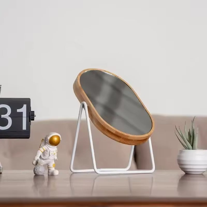 Bambué Luxe Rotating Mirror – Stylish Bamboo Look for a Minimalist Interior