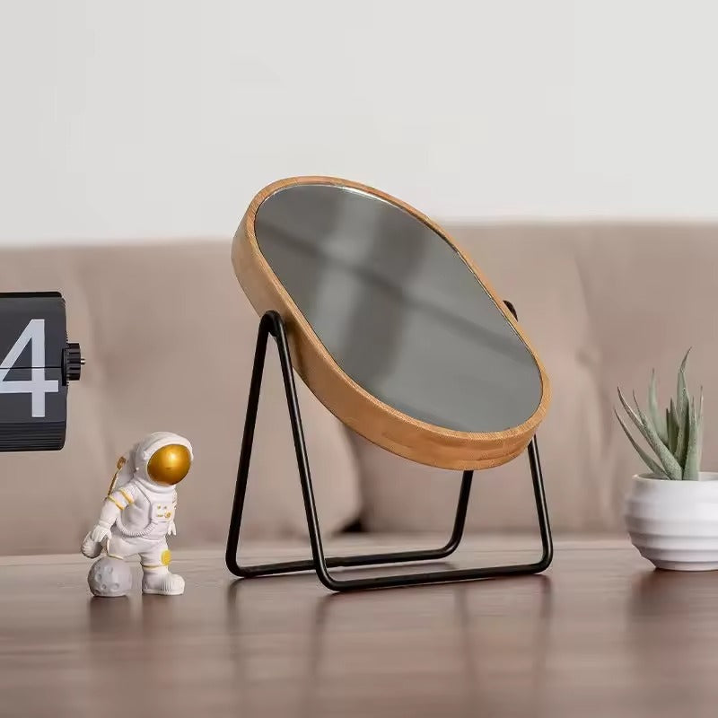 Bambué Luxe Rotating Mirror – Stylish Bamboo Look for a Minimalist Interior