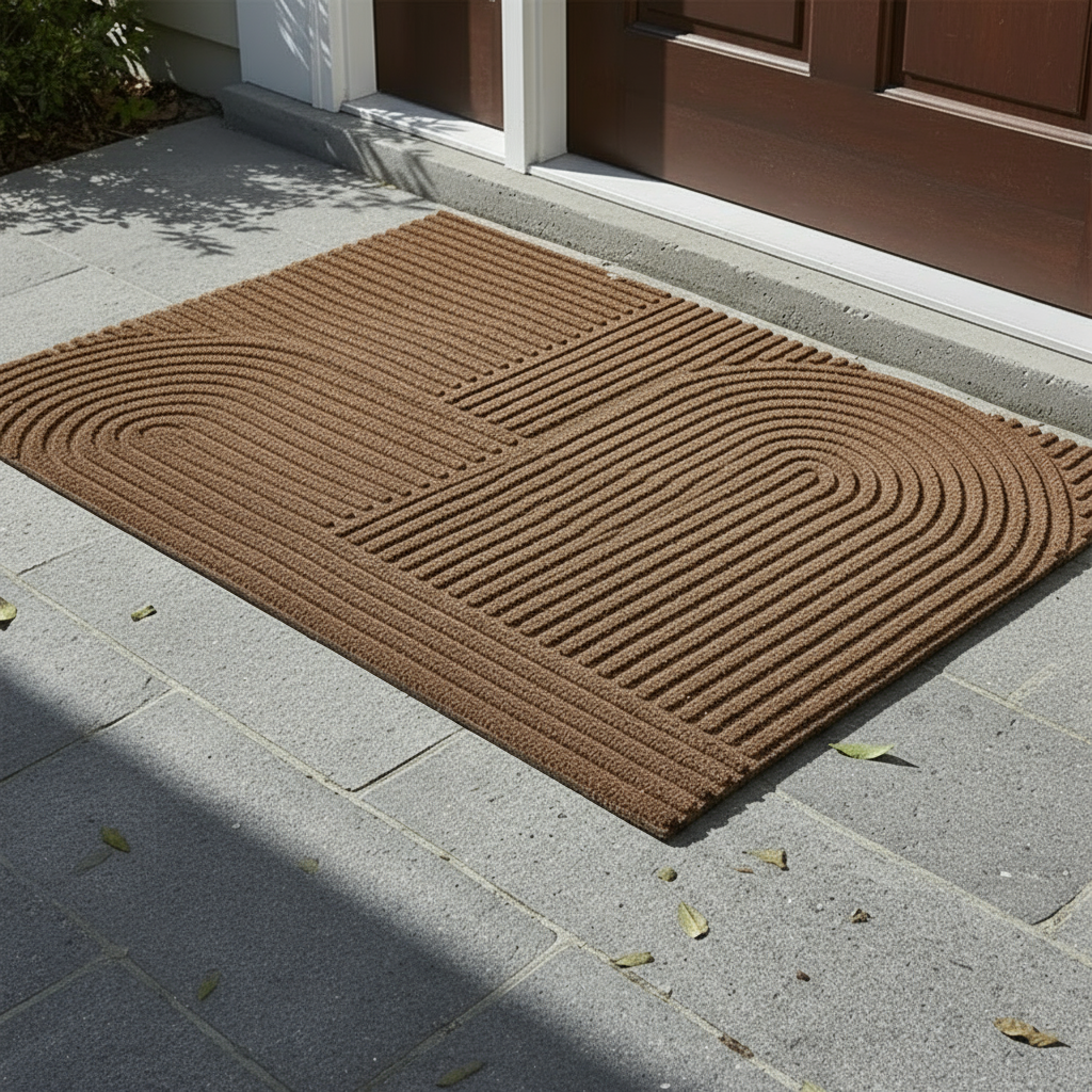 Paillasson absorbant avec dessous en caoutchouc antidérapant pour intérieur et extérieur