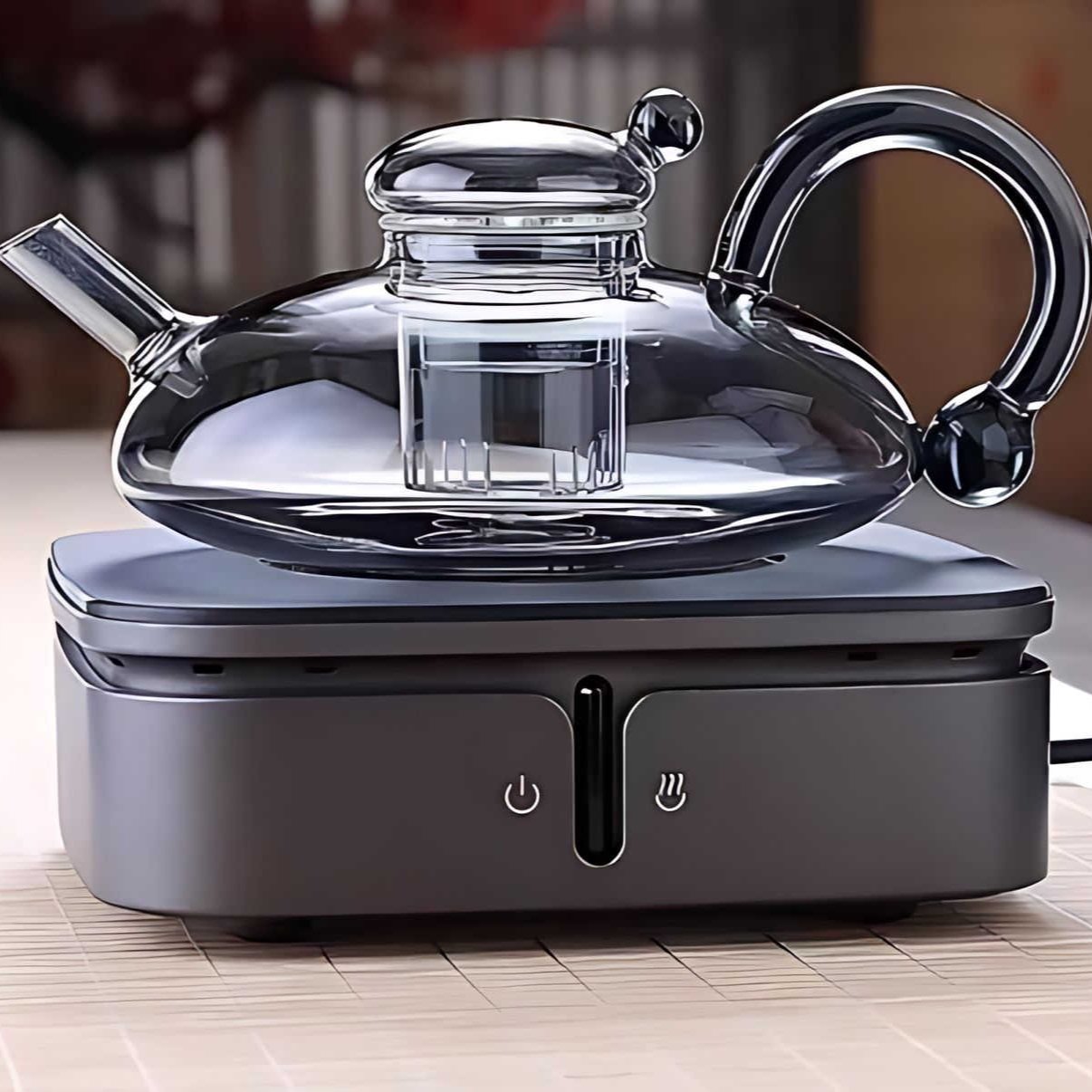 LumiSeren Luxe Tea Set with Filter – Stylish Glass Design for a Moment of Calm