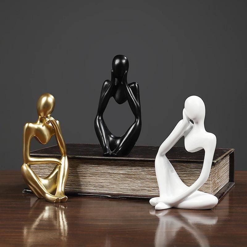ArtMind – Minimalist Thinker Sculpture with Modern Elegance