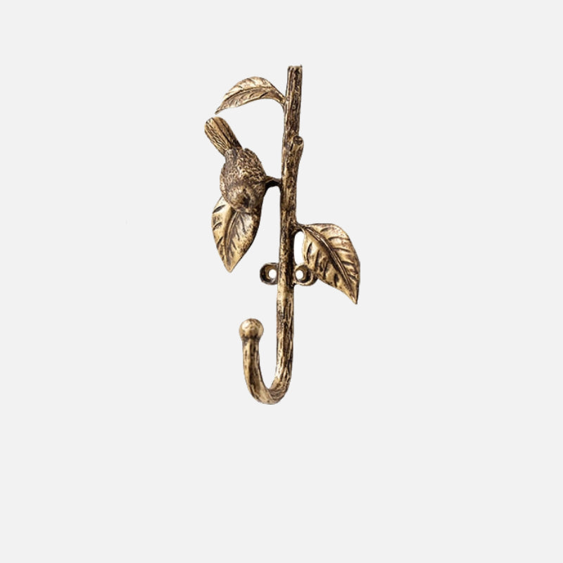 AvianCharm – Metal Wall Hook with Playful Bird Design