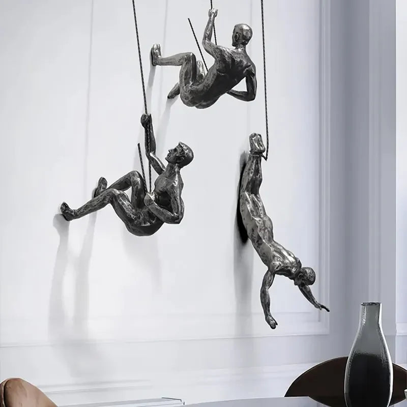 ClimbArt – Creative Climbing Man Wall Decoration Set with Artistic Charm