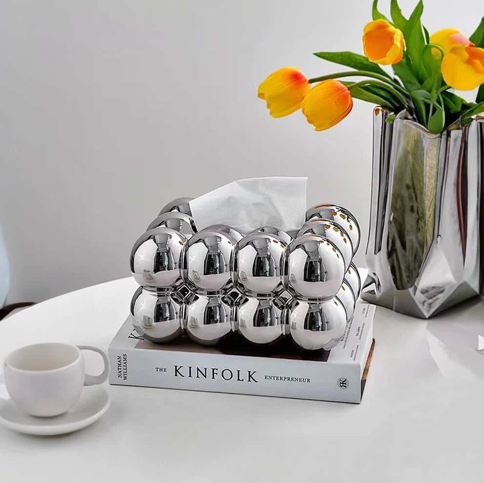 BubbleChic – Ceramic Tissue Box with Unique Design