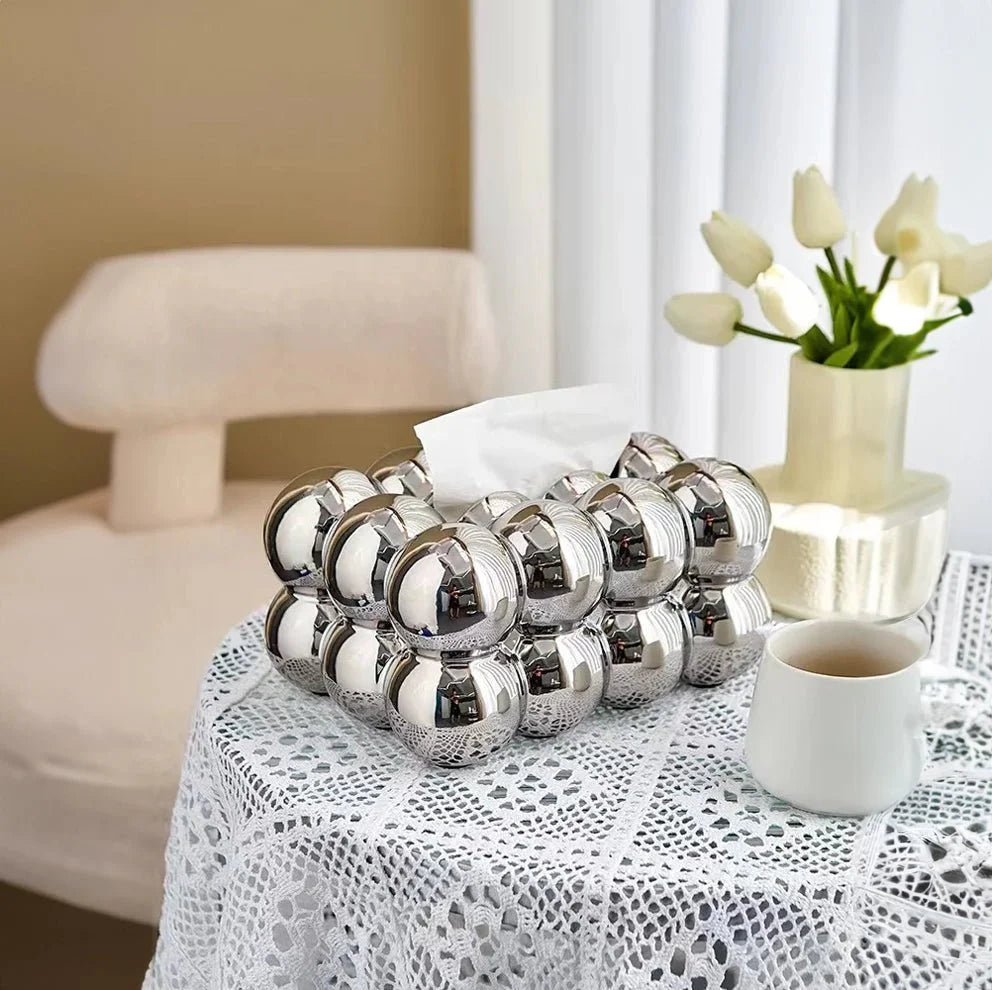 BubbleChic – Ceramic Tissue Box with Unique Design