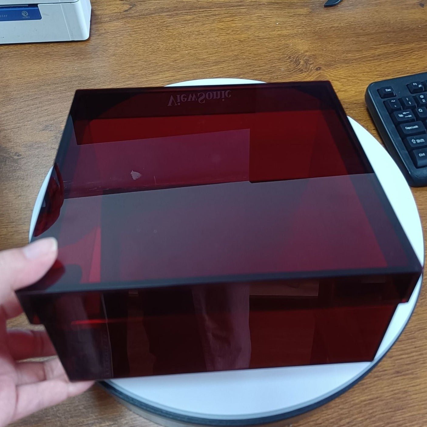 ClearVista – Stylish Acrylic Storage Box with Functional Lid