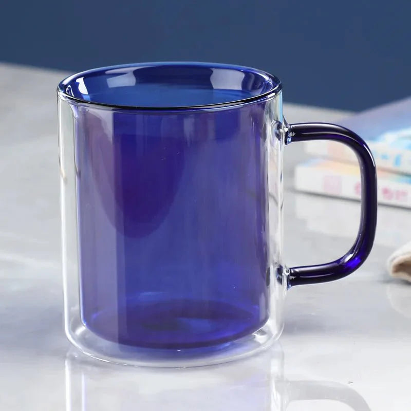GlassÉlite – Luxury Double-Walled Coffee Mug with Stylish Insulation for Comfortable Enjoyment
