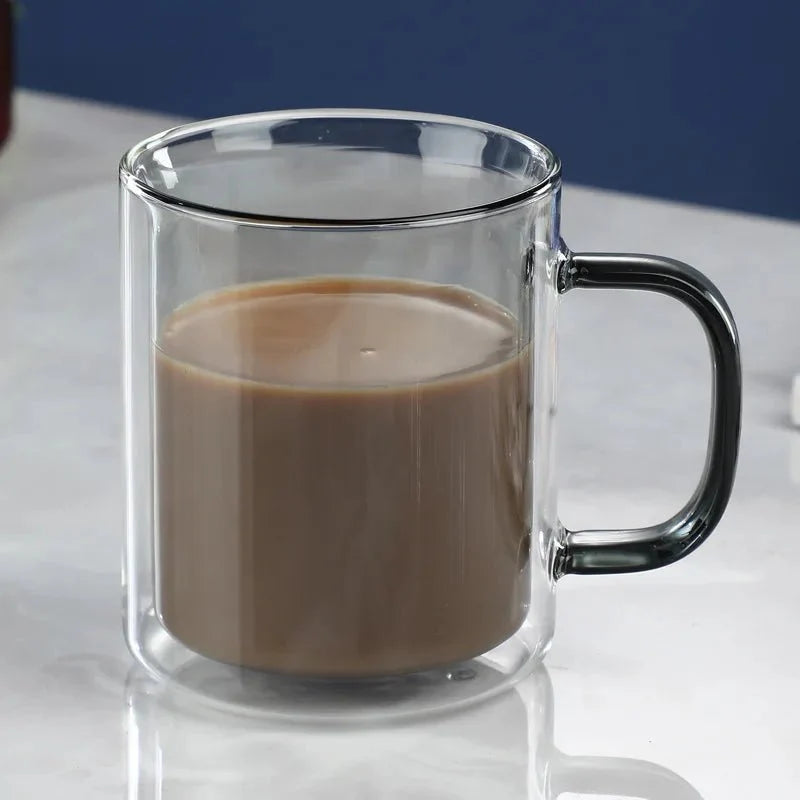 GlassÉlite – Luxury Double-Walled Coffee Mug with Stylish Insulation for Comfortable Enjoyment