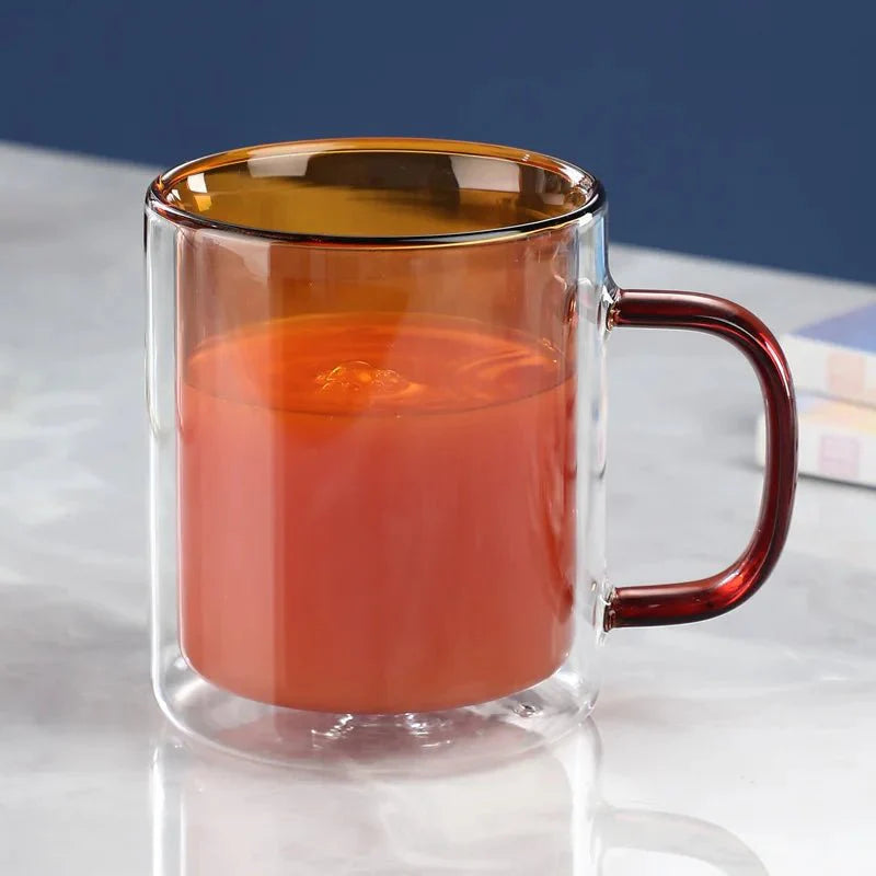 GlassÉlite – Luxury Double-Walled Coffee Mug with Stylish Insulation for Comfortable Enjoyment
