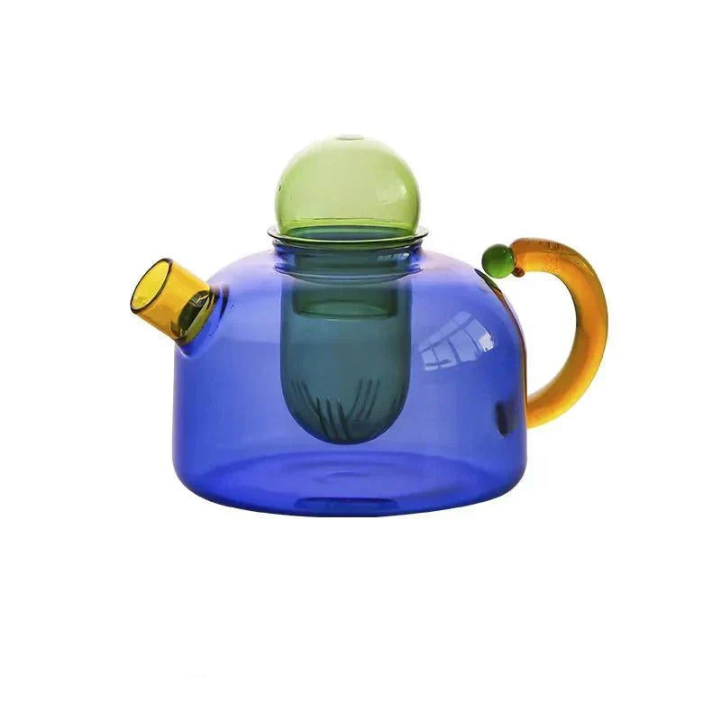 VistaBrew – Contrasting Transparent Tea Set Made of Heat-Resistant Glass