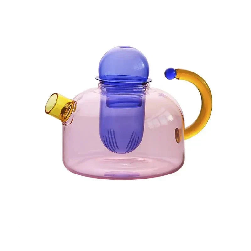VistaBrew – Contrasting Transparent Tea Set Made of Heat-Resistant Glass