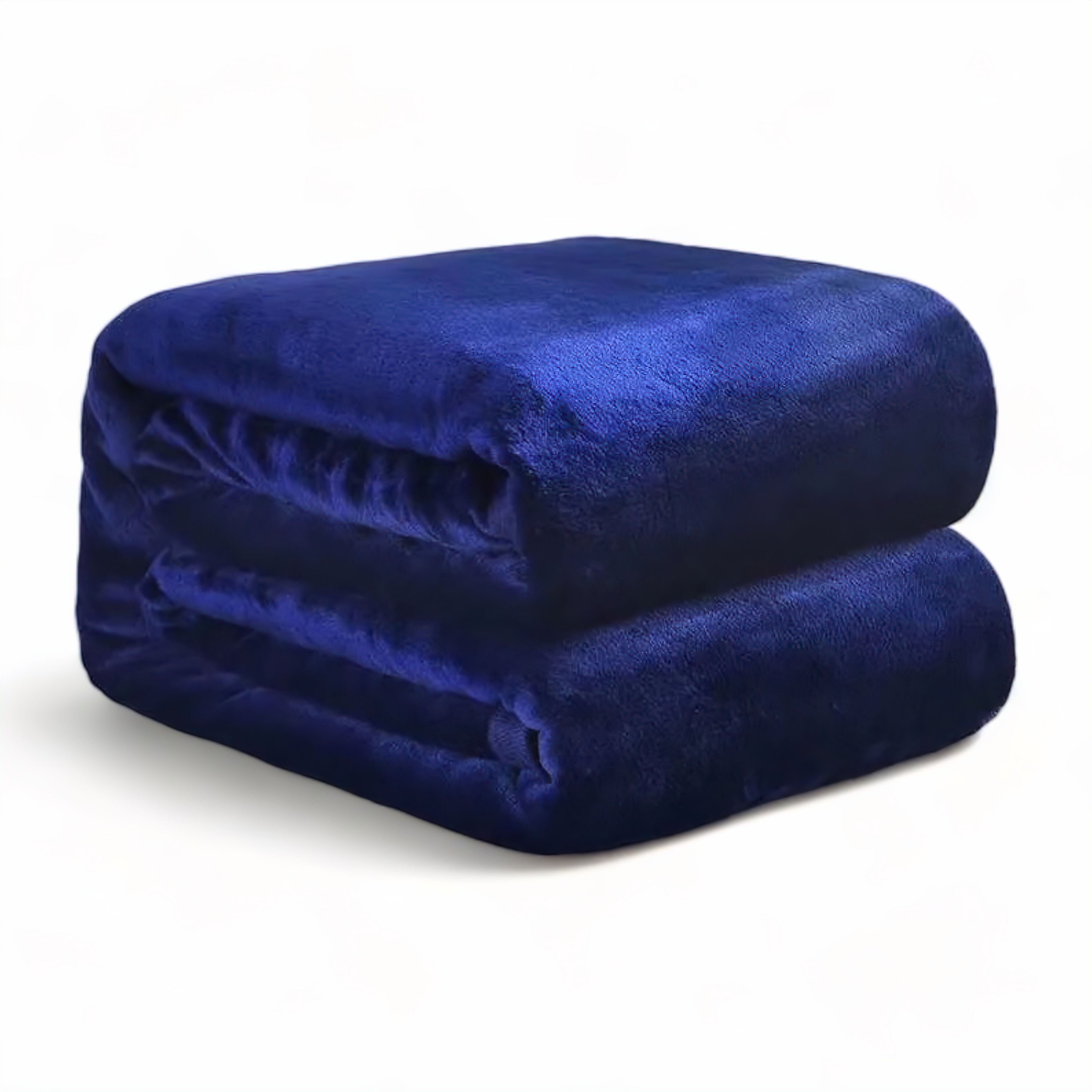 Plaid en polaire microfibre peluche épais et chaud – couverture pour lit et canapé, plusieurs couleurs