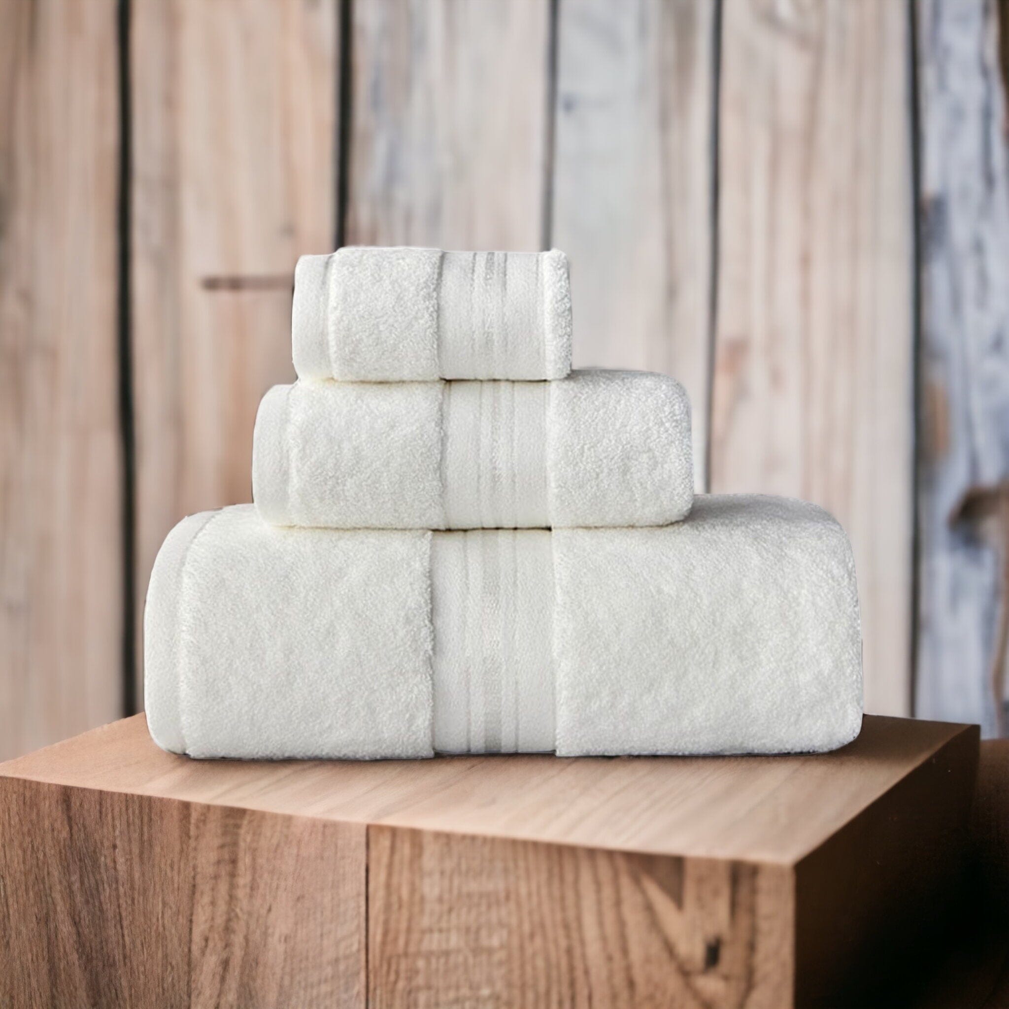 Ensemble de serviettes en coton égyptien 700GSM avec gant, serviette et serviette de bain