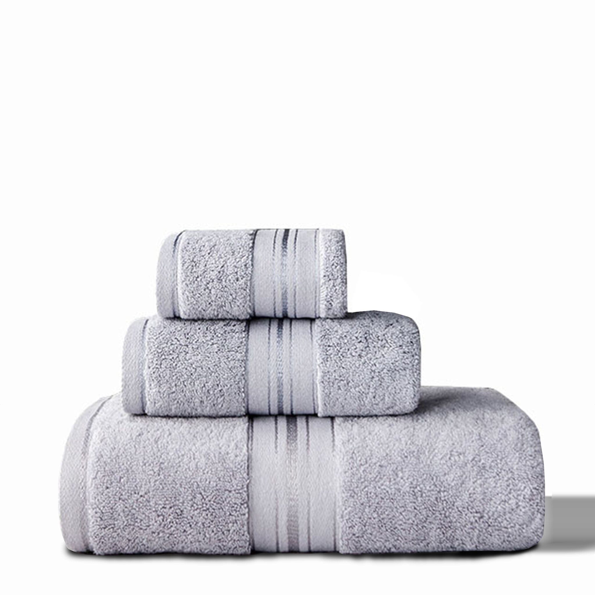 Ensemble de serviettes en coton égyptien 700GSM avec gant, serviette et serviette de bain
